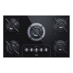Cooktop A Gas 5 Bocas 10.200w Bivolt Consul Cd075ae, Preto, Bivolt
