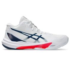 ASICS Tênis masculino Sky Elite Ff Mt 3, Branco/azul mako, 43