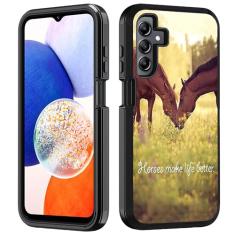 BWOOLL Capa para Samsung Galaxy A15 5G, capa resistente 3 em 1 híbrida de policarbonato rígido e silicone macio à prova de choque capa de proteção contra quedas para Samsung Galaxy A15 5G 2024,