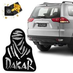 Emblema Adesivo Resinado Pajero Dakar Preto Modelo Original - SPORTINO
