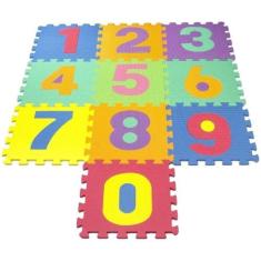 Tapete Infantil Em Eva Numérico 10 Pçs Colorido. - 99 toys