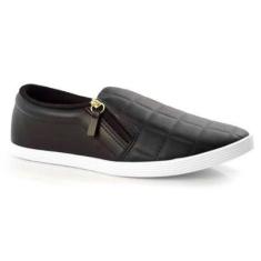 Tênis Feminino Beira Rio Iate Slip On Zíper 4205.132-Feminino