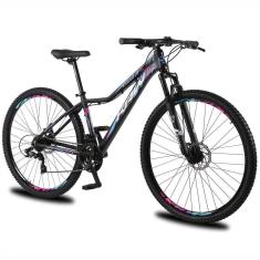 Bicicleta aro 29 KRW Alumínio 21 Velocidades Freio a Disco Suspensão dianteira Mountain Bike KR14-Unissex