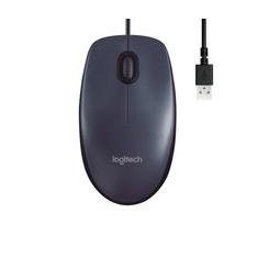 Mouse com fio USB Logitech M90 com Design Ambidestro e Facilidade Plug and Play - 910-004053
