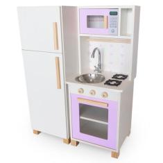 Kit Mini Cozinha Infantil com Geladeira - Eita Casa Perfeita, Lilás