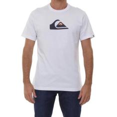 Camiseta Quiksilver Comp Logo WT23 Masculina Branco, GG, Branco
