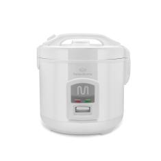 Panela Elétrica de Arroz 5 Xícaras 1L com Função de Manter Aquecido e Bandeja à Vapor, 220V 400W Branco Multi - GO002