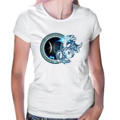 Baby Look Signo Peixes Astrologia - Foca na Moda, Branco, P