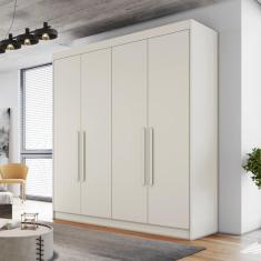 Guarda Roupa Casal 4 Portas 3 Gavetas Nantes Móveis Europa