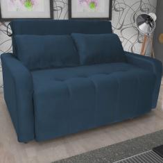 Sofá Cama Veludo 2 Lugares Amora New
