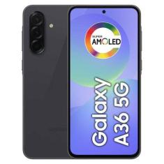 Smartphone Samsung Galaxy A36 128GB 6GB RAM 5G Preto Tela 6,7 Polegada