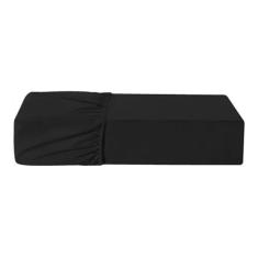 Lençol Casal Malha Avulso 100% Algodão Antialérgico Preto