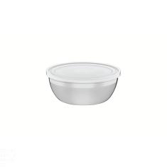 Pote Redondo Tramontina Freezinox Em Aço Inox Com Tampa Plástica 14 Cm 0,8 L Tramontina