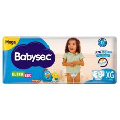 FRALDA BABYSEC GALINHA PINTADINHA MEGA XG / 30 un, XG, 30 unidades