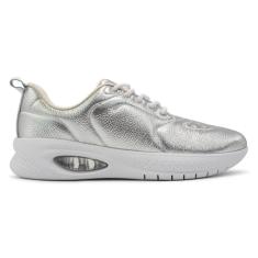 Tênis Usaflex Feminino Em Couro Conforto Casual AL3601