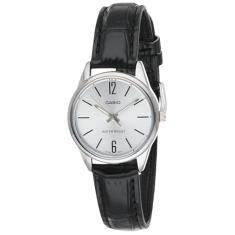 Relógio Feminino Casio Analógico LTP-V005L 7BU - Prata Couro