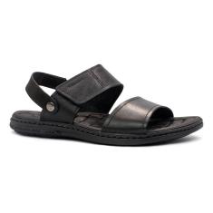 Sandália Pegada Masculino Couro Tiras Duplas 2 em 1 131286