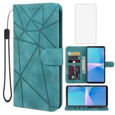 Wanyuexes Capa para Xperia 10 III/Xperia 10 III Lite/Sony 10 III SO-52B Capa carteira com protetor de tela de vidro temperado, capa flip de couro com suporte para cartão de crédito para Sony Xperia 10