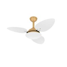 Ventilador Teto Dourado Turbo Pétalo 3 Pás Mdf Ventax 220V, 220V
