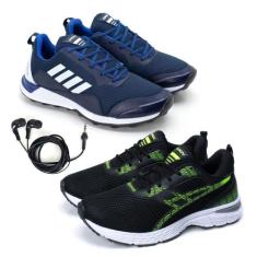 Kit 2 Tênis Masculino Esporte Conforto + Fone de Ouvido Fio - Vorax, 4