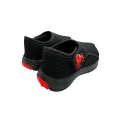 Tênis Infantil calce facil com led - Azul&Rosa Calçados, Preto, 22