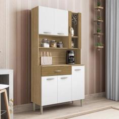 Armário de Cozinha Compacta 6 Portas 1 Gaveta Golden - Kit's Paraná, F