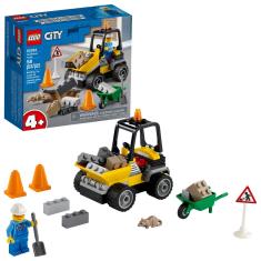 Kit de construção de brinquedos lego City Roadwork Truck 60284 58 peças
