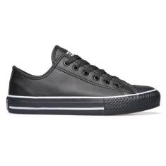 Tenis Unissex All Em Couro Tradicional Vulcanizado + Brinde Tec666 - C