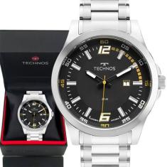 Relógio Technos Masculino Dourado Preto Prova Dágua com Garantia de 1 