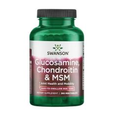Suplemento Glucosamina Condroitina e MSM Swanson 360 Comp