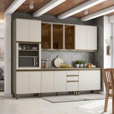 Cozinha Completa 5 Peças para 1 Forno 14 Portas Aurora Espresso Móveis