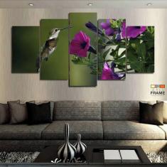 Quadros Decorativos Beija Flor 63x130mt em Tecido