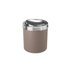 Lixeira Com Tampa Basculante Inox 19,5 X 20 X 22,4 Cm 5,4 L Warm Gray Coza