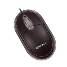 Mouse Óptico Usb Preto 1200 Dpi Ms-035p - Hoopson Cabo1,2m 