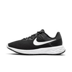 Nike T nis feminino largo Revolution 6 NN, Preto/branco, 11