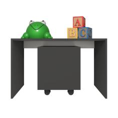 Mesa Organizadora de Brinquedos Infantil 1 Baú 100% MDF PlanCasa