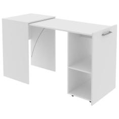Escrivaninha Multiuso Retratil 2 nicho ME4170 Branco Tecno Mobili, Bra