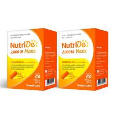 Kit 2 NutriDe Vitamina D 2.000 UI 60 Capsulas Maxinutri