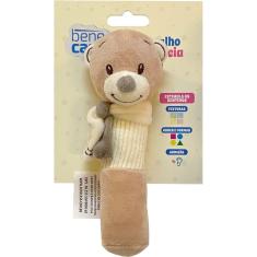 Chocalho de Pelucia Baby Estimula os Sentidos 17cm