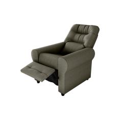 Poltrona Do Papai Reclinável Clio Matrix Suede Capuccino