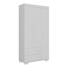 Guarda-roupas Infantil Flex 3 Portas E 2 Gavetas Algodão Doce Multimóv