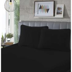 Lençol Avulso Malha - Solteiro - 100% Algodão - Preto - SBX