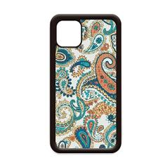 Capa clássica azul laranja abstrata padrão de peixe para iPhone 11 Pro Max para Apple Mobile Case Shell