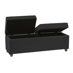 Recamier Bau Madri 1,60m Suede Grafite - Inova Decor