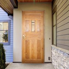 Kit Porta de Madeira Postigo 210x82cm Batente 11cm Eco Uniportas  Madeira