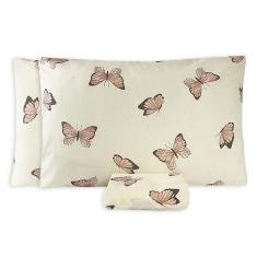 Jogo De Lençol King Essencialle 150 Fios 3 Peças Borboletas