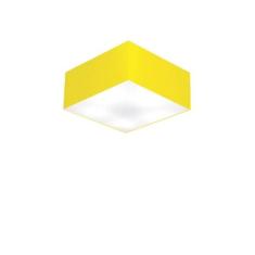 Plafon Quadrado Md-3000 C pula Em Tecido 12/25x25cm Amarelo -