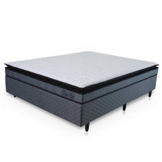 Cama Box Casal 138cm Safira Preto