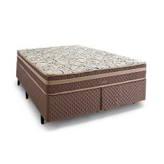 Colchão Queen Molas Bonnel Assis 158x198x20cm Herval Marrom/Bege
