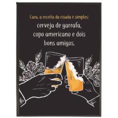 Quadro Decorativo A Receita Da Risada 20X30Cm